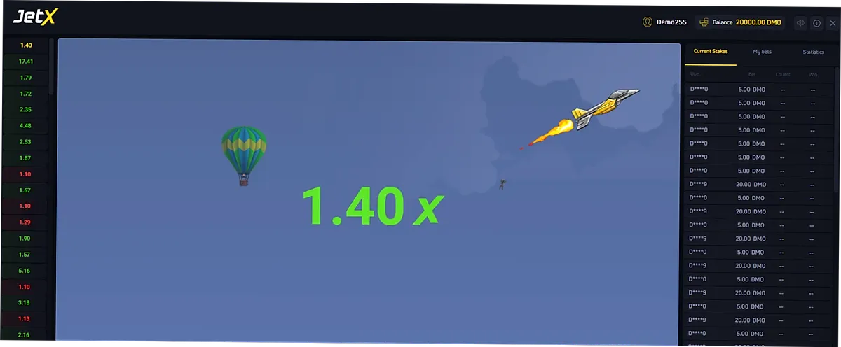 JetX Demo spielen