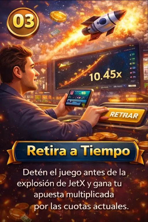 Schritt 3 JetX — Vor dem Crash auszahlen